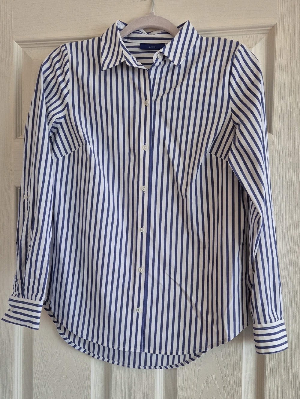 Apt. 9 Blue and White Striped Shirt